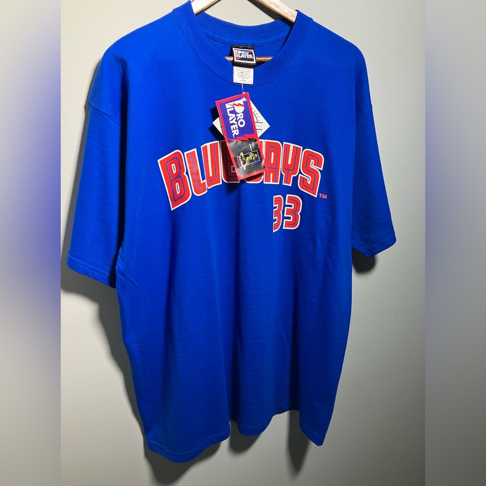 Y2k Pro Player Toronto Blue Jays Wells #33 graphic print baseball T-shirt